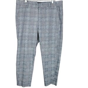 Liverpool navy blue/white plaid trouser pants 16W